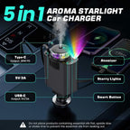 5-in-1 Car Charger with Star light